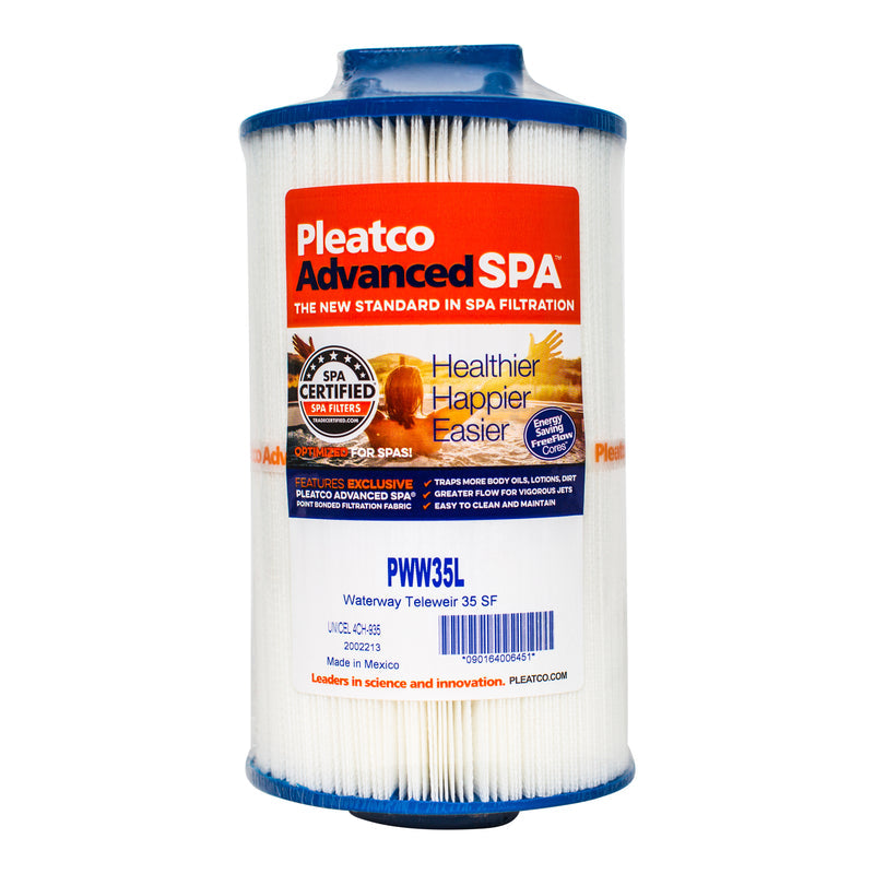 Pleatco PWW35L-M, Fits Contractor Spas 2012. Or, use this filter instead of X268532 PMA EPR and X268548 PMA EPR  This is a single, one (1) filter, can be used instead of a double set comprising of an outer filter (X268548 PMA R3) and an inner eco pure filter (X268532 PMA EPR)  Product Dimensions: Handle Length: 2 1/4 inches Diameter: 5 inches Bottom Hole: 2 1/8 inches (Female Threaded Bottom) Length with Handle and Threads: 9 5/8 inches Weight: 1.25 lbs
